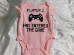 Baby Romper Player 3 Pink 0-3months